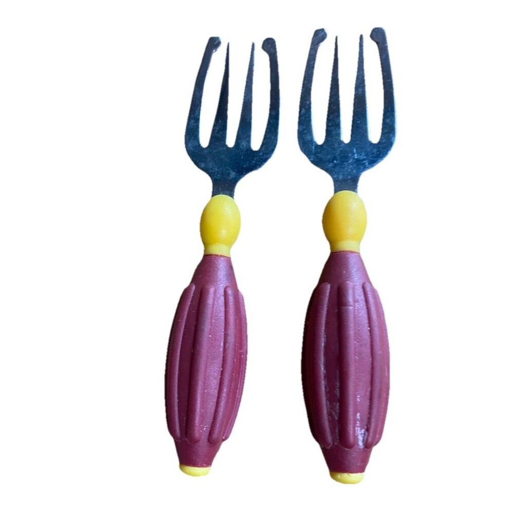 Vintage Gerber Forks Chunky Knubby Handles,  5". (Set Of 2)